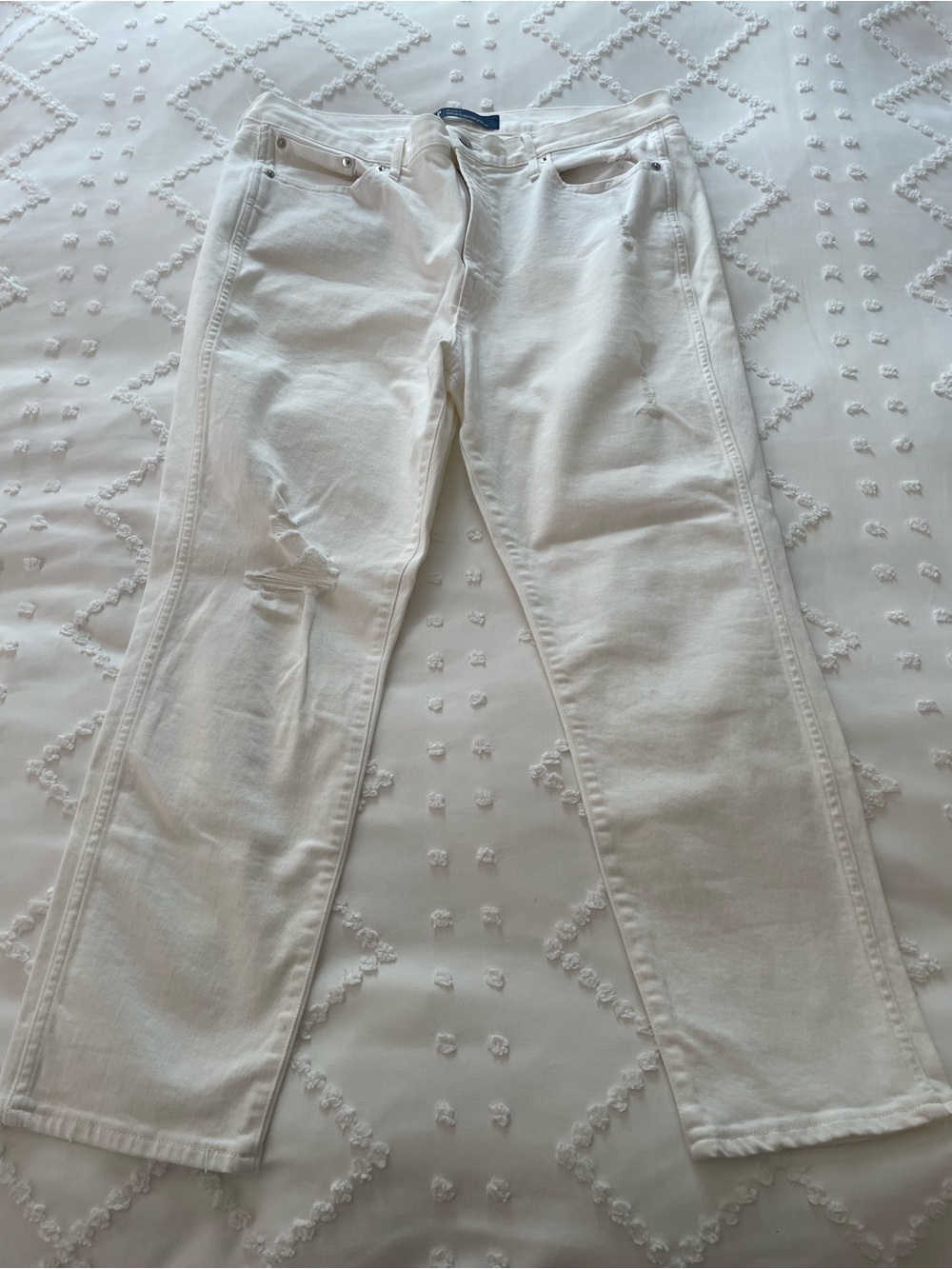 GAP Women's White High-Rise Vintage Slim Jeans
